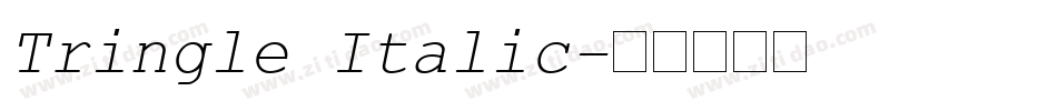 Tringle Italic字体转换